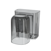 Toothbrush rack for household high-looking punch-free light luxury set bathroom storage wall-mounted bathroom tooth cup holder
