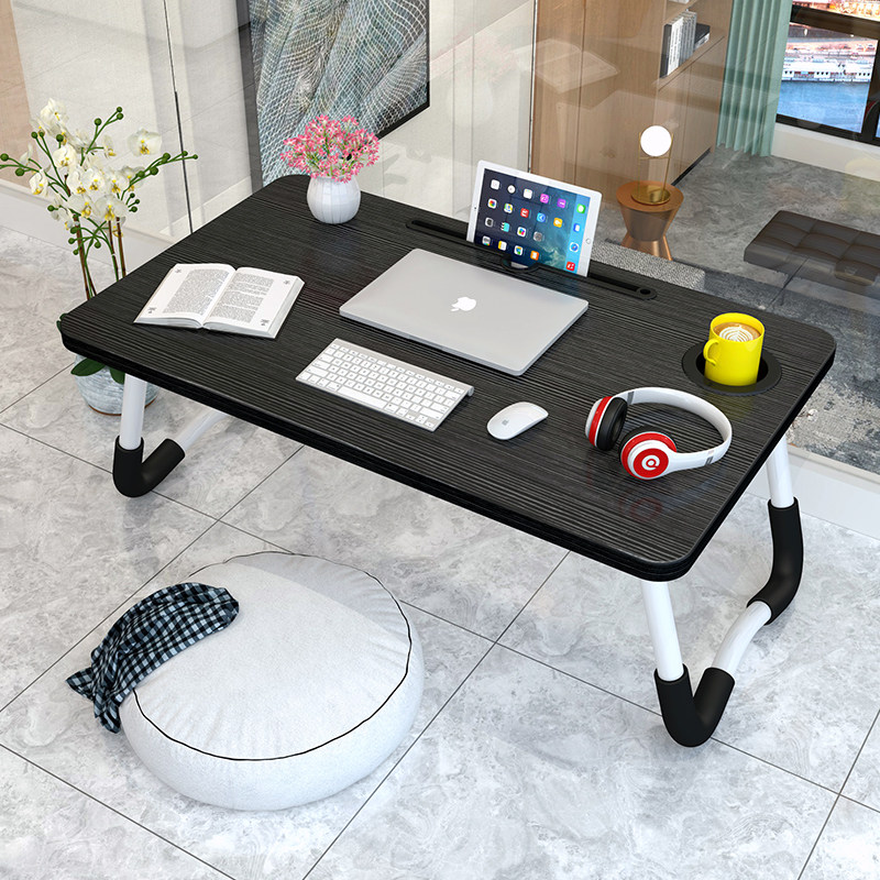 Simple bed small table Dormitory student desk Home bedroom Multi-function foldable mobile large desk