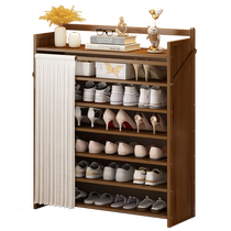Installation-free shoe rack home indoor door small narrow multi-layer entry door simple folding shoe cabinet for rental housing