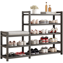 Shoe rack outside the door corridor aisle shoe cabinet household multi-layer metal strong and durable entry door simple shoe rack