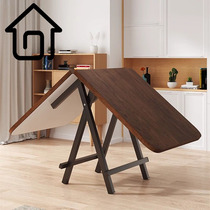 SAMEDREAM table home dining table foldable thickened dining table folding table restaurant rental house table