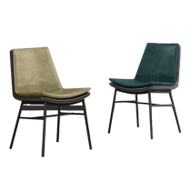 Dining chair home leather designer simple desk chair stool Nordic Italian minimalist light luxury chair dining table chair modern