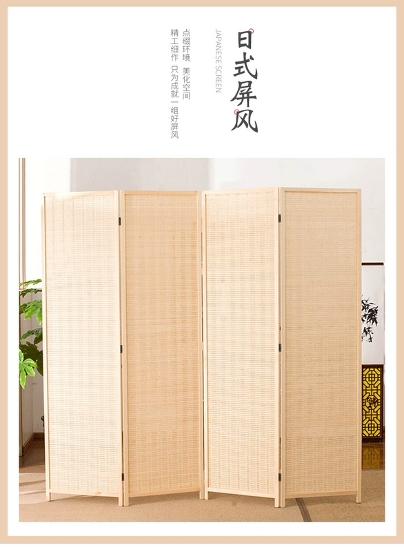 Màn hình phân vùng nhà có thể gập lại phong cách Trung Quốc Màn hình có thể tháo rời màn hình phân vùng phòng ngủ phòng khách Màn hình gấp các kiểu vách ngăn phòng khách đẹp