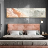 Спальня спальня кровати картина абстрактная теплая длинная живопись Long Banner Modern Simploity Nordic гостиная диван