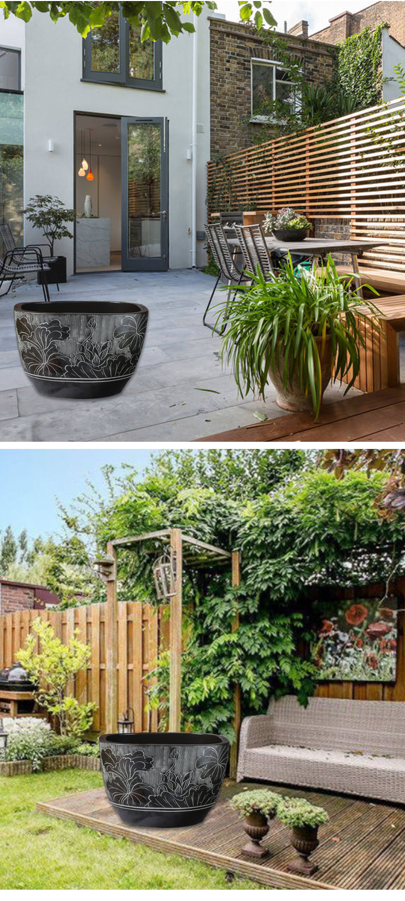 Sitting room balcony is big fish tank yard ceramics basin home ground water lily lotus aquarium brocade carp cylinder restoring ancient ways