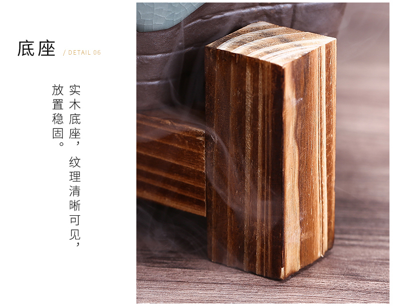 Ceramic circulating water zen home office desktop sitting room small goldfish bowl humidifying furnishing articles gifts