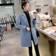 Fat mm Korean style thickened woolen coat for women winter mid-length plus size internet celebrity slim woolen coat 200Jin [Jin equals 0.5kg]