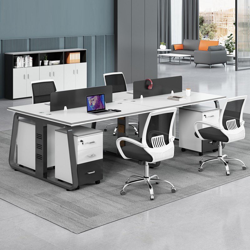 Staff Desk Brief Biathlon staff 4 Four persons Desk Chair Combined station 6 SCREENS OFFICE TABLES