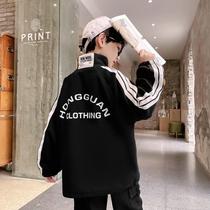 Childrens clothing boy jacket casual spring and autumn clothing 2021 New Handsome foreign cardigan top children Korean tide