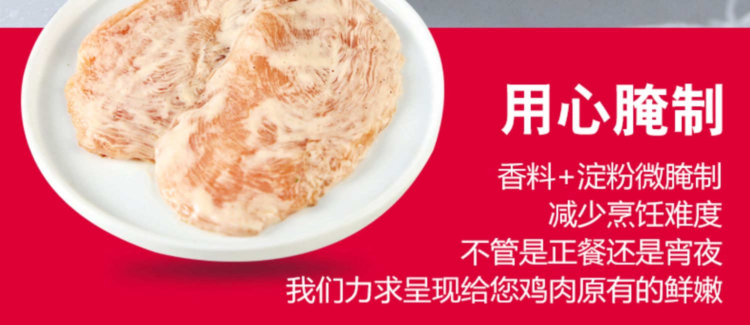 低脂美味！绝世香煎鸡排10片*130g