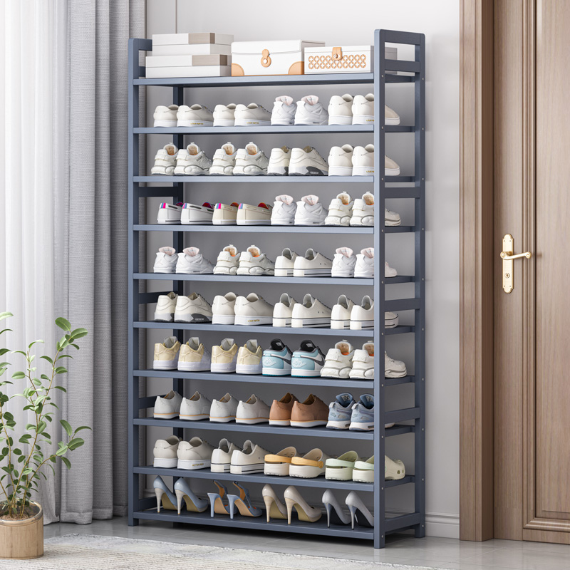 Nanzhu shoe rack Home doorway Easy indoor storage Divine Instrumental Province Space Economy Type Grey Multilayer Plus High Shoe Cabinet-Taobao