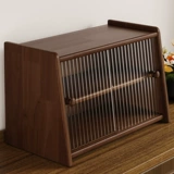 Туалетный столик из цельного дерева, ящик для хранения косметики, настольный шкаф для ухода за кожей, пылезащитный стеллаж для хранения, столешница, шкаф для хранения большой емкости