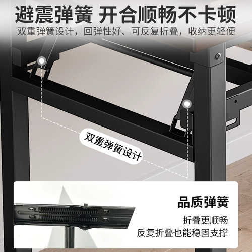 Складной компьютерный стол, домашний стол для спальни, студенческий стол, аренда дома, прямоугольный стол без установки