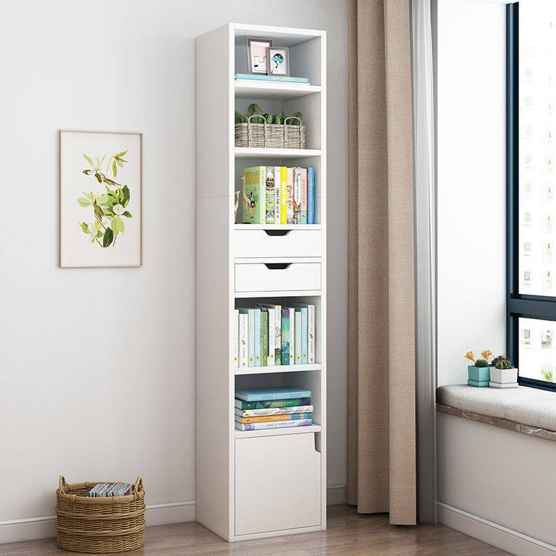 Bookshelves Shelve floor Students Housed Bookcase Living-room Simple Cabinet Bedrooms Brief Solid Wood Color Creative Bookcase