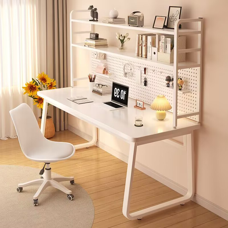 Dongle Board Computer Desk Dresser Desk Desk Bookshelf Integrated Table Home Study Desk Bedroom Make-up Table Simple Table-Taobao