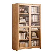 Solid wood shelve floor bookshelf multilayer storage cabinet Cupboard Kitchenette kitchen cupboard leaning against wall Home Floating Window Cabinets