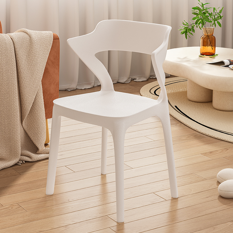 Nordic Plastic Dining Chair Home Dining Table Casual Eating Stacked Chairs Light Extravagant Advanced Modern Minimalist Backrest Chair-Taobao