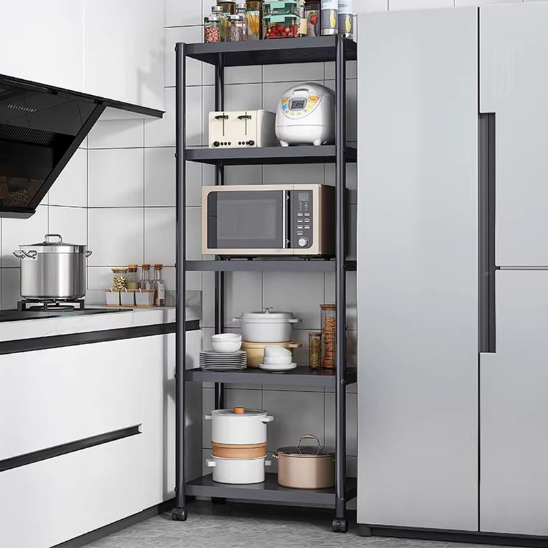 Kitchen multifunction clip-sewn shelving shelf floor multilayer home storage shelf shelves boiler with microwave containing shelf-Taobao