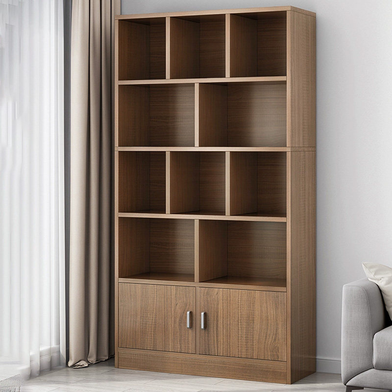 Simple Bookshelf Floor Shelve Shelf Retro Office Filing Cabinet Home Multilayer Containing Cabinet Living Room Leaning Against Wall Bookcase-Taobao