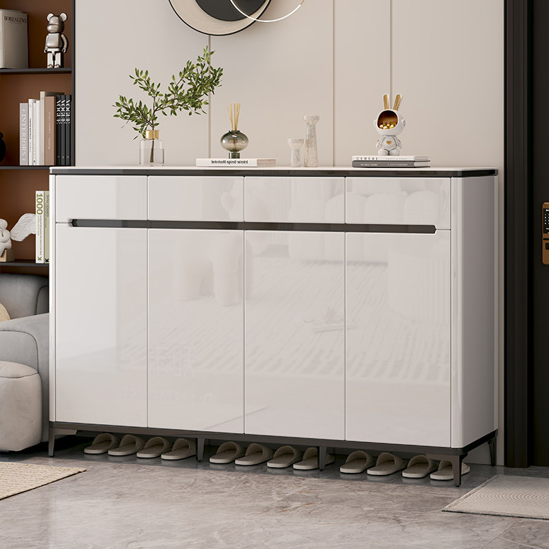 Light and luxurious shoe cabinet Home doorway door to door close to wall Entrance Doors 2023 New Burst Balcony Lockers-Taobao