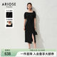 Enos Yashi 2024 new summer product high-end triacetate satin mid-length skirt dress 30429009