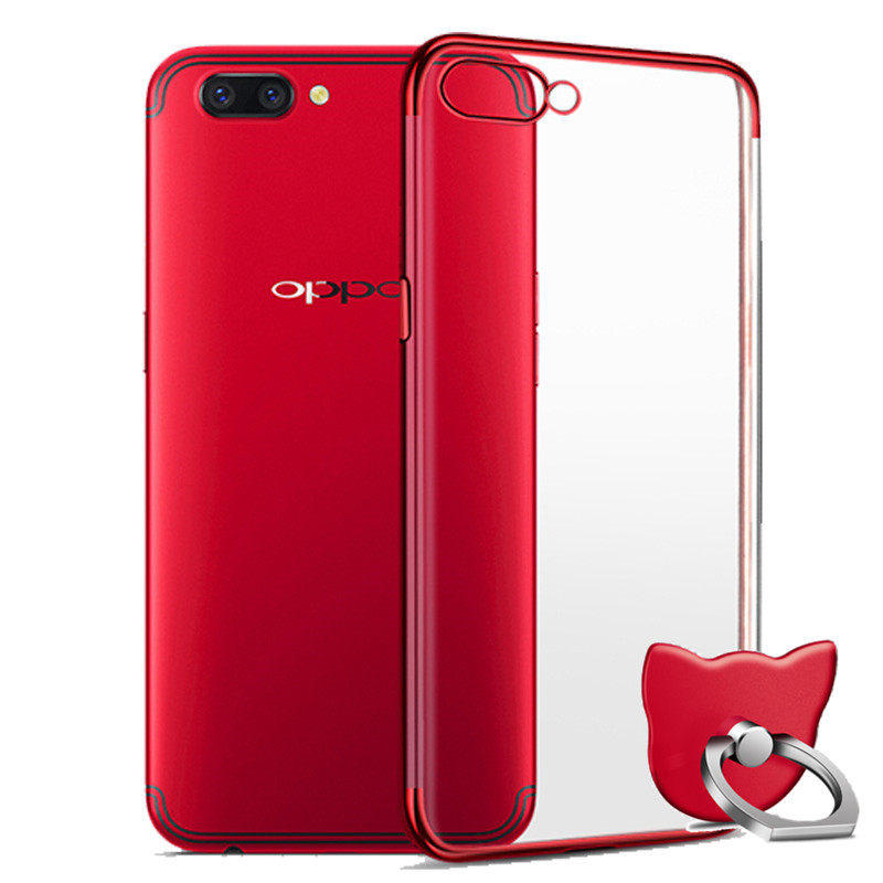 oppor11 mobile phone protective shell r11t set ultra-thin transparent silicone anti-fall female oppor11t tide men all-inclusive oppo personality creative vibrato tide brand