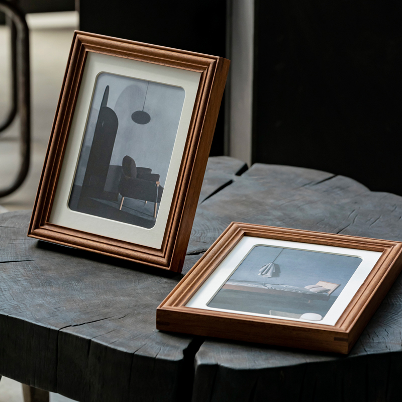 Nordic Minimalist Style Photo Frame Indonesian Pineapple Wood Three-Dimensional Frame 7 8 Inch 10 Inch 12 Inch 16 Inch 20inch 24inch