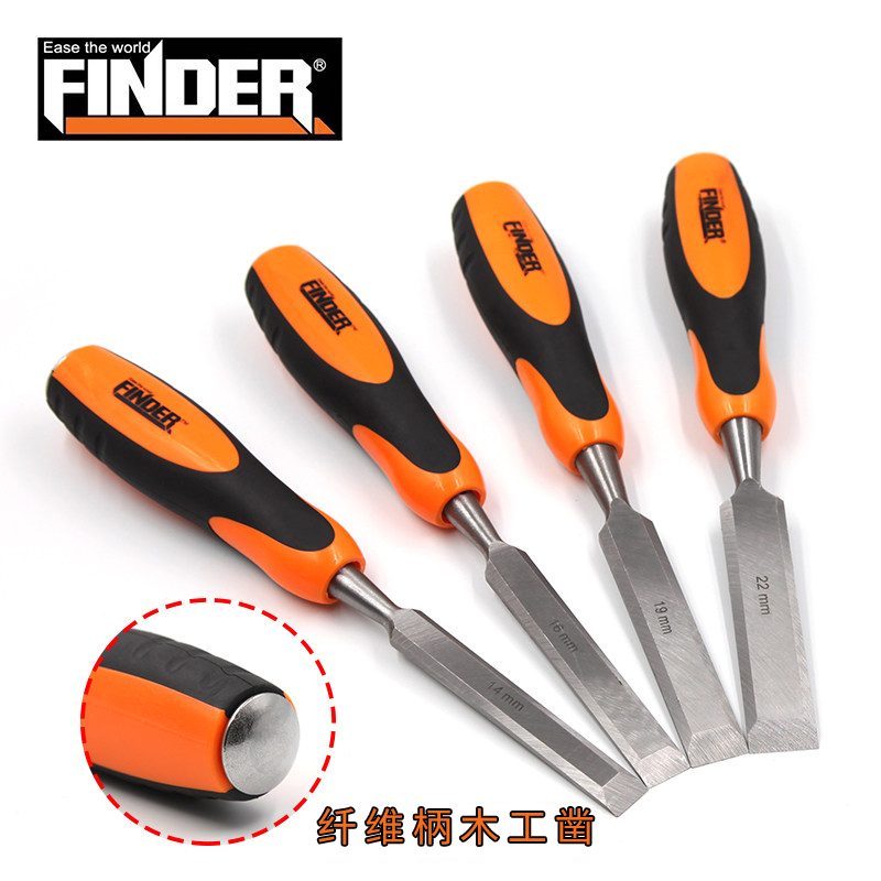 Discoverer Woodworking tools Woodworking chisel Flat chisel Flat chisel Slotted chisel Carved flower chisel Alloy carpenter flat shovel Chisel knife shovel chisel