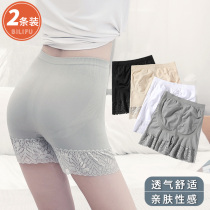 Lace safety pants underwear two-in-one anti-light female summer can not roll edge can wear leggings and abdomen three-point shorts
