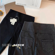  Denim Barbie sharkskin leggings womens pants wear spring and autumn thin skinny hips thin legs pressure stretch yoga