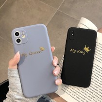 Hot stamping Crown vivoy50 phone case y9s silicone soft case x30 x30pro frosted vivox27 full edge y5sy7s anti-drop x27 couple women x2