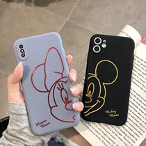 Tide brand cartoon Apple 11 mobile phone case iPhonex xr Simple 6SPlus all-inclusive soft shell 7 8 SE anti-drop protective cover Apple eleven 11pro thin xsMAX