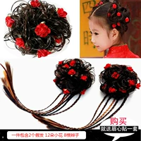 Детские волосы ювелирные изделия для волос циркулярное парик Fraid Forever Little Girl Новый год Tang Dance Performance Photograph