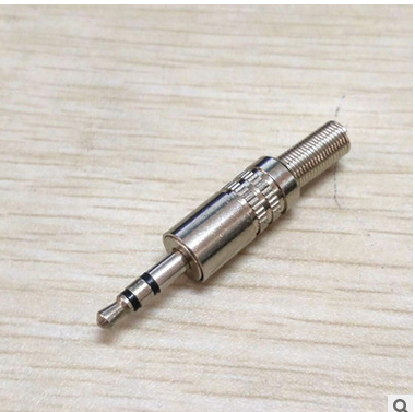 3 5MM stereo headphone plug welding head computer 3 5mm plug audio cable plug 3 small three-core