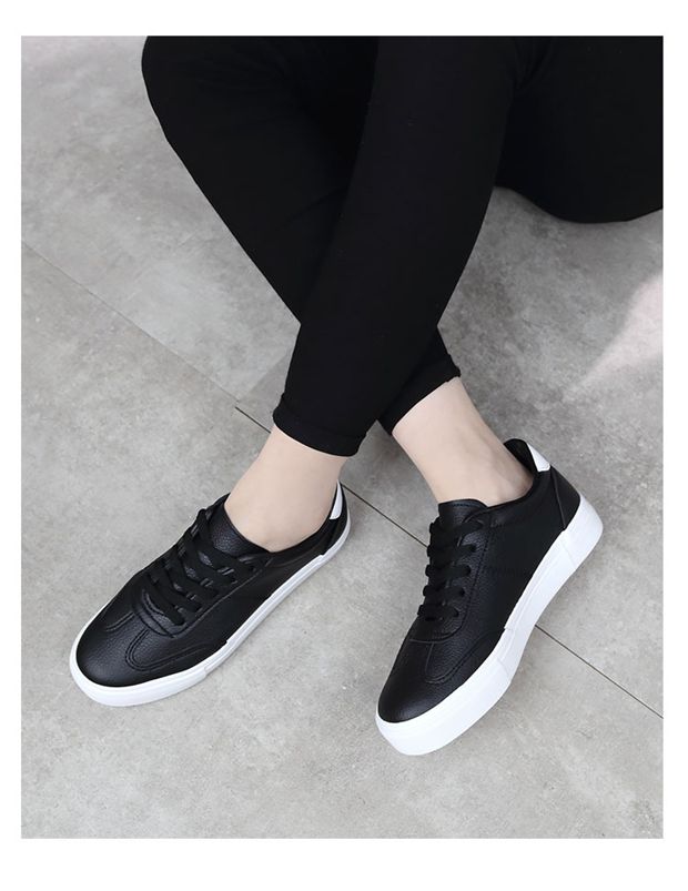 DDOO giày trắng mùa xuân thể thao của phụ nữ Giày thông thường của Hàn Quốc giầy sneaker nữ