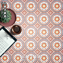Color tile vintage kitchen restaurant balcony wall tile toilet parquet non-slip floor tiles small tiles 200X200