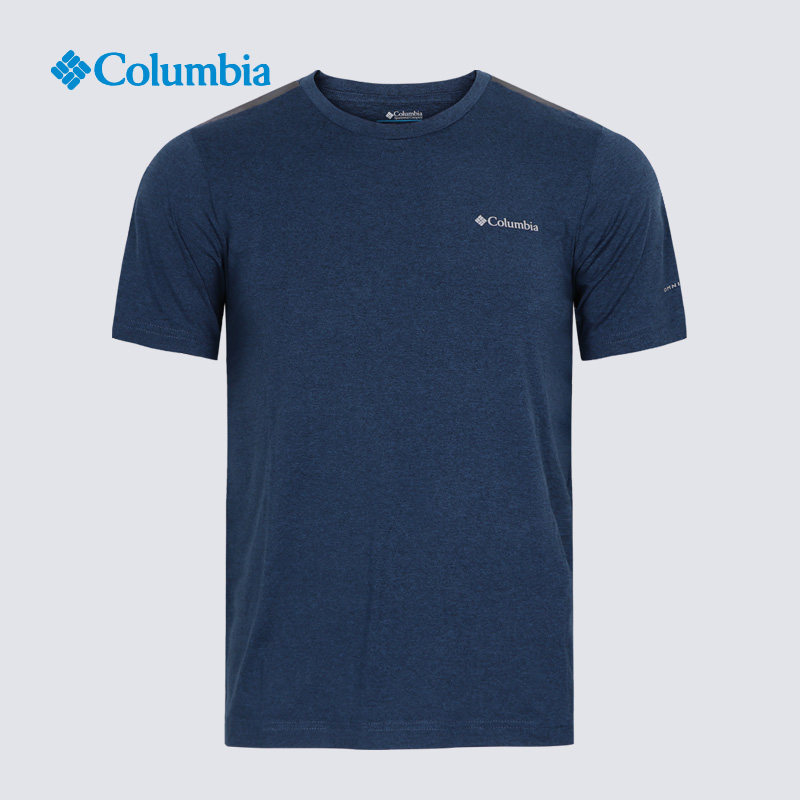Columbia Columbia outdoor 21 summer new men's moisture absorption sunscreen quick-drying round neck solid color T-shirt AE0322