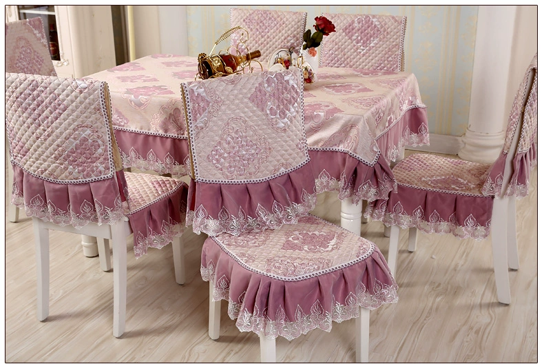 Khăn trải bàn vải bảng vải ghế bìa ghế đệm đặt ghế bìa cà phê hộ gia đình bảng hình chữ nhật Châu Âu hiện đại nhỏ gọn khăn trải bàn màu trắng