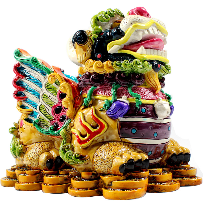 Gizchen Xuan Caitao Jiaojiaotai Entrance To Treasure to open Home Handicraft Furnishing Opening for Opening Gift Pie Hugh