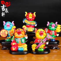 2021 Year of the Pig mascot ornament toe Pottery zodiac pig born year New Year decoration gift living room
