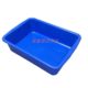 Thickened grey low rail basin dinner plate collection basin plastic storage dish basin washing basin folding basin airport security frame