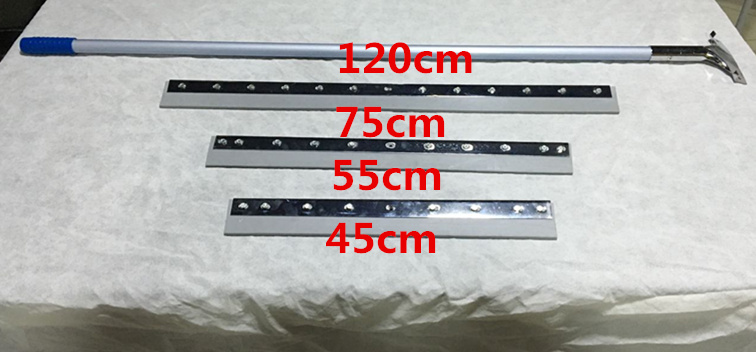 Thickening stainless steel scraper pusher scraper floor tile floor scraper silicone rubber sponge