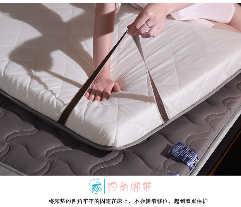 Kháng khuẩn chống đập chống trượt nệm bảo vệ pad 1,5m dày tatami đôi 1,8m2 m giường nệm pad