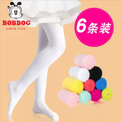 Babu bean girls dance socks spring and autumn thin children's tights girls baby white stockings student inner pants