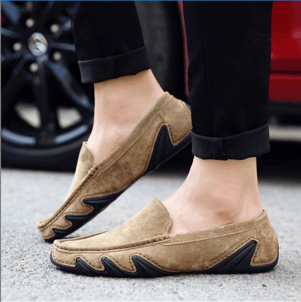 Doudou shoes men's 2022 autumn new Korean version slip-on lazy all-match trendy breathable British casual men's shoes