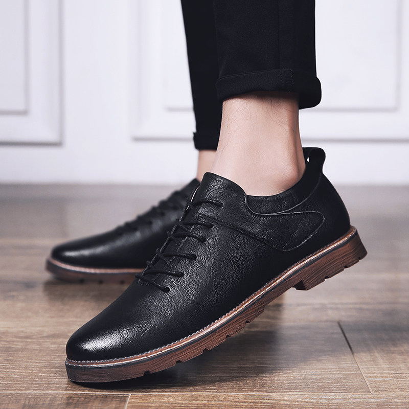 Autumn 2022 new small leather shoes men's Korean version all-match men's business formal wear trend British casual men's shoes
