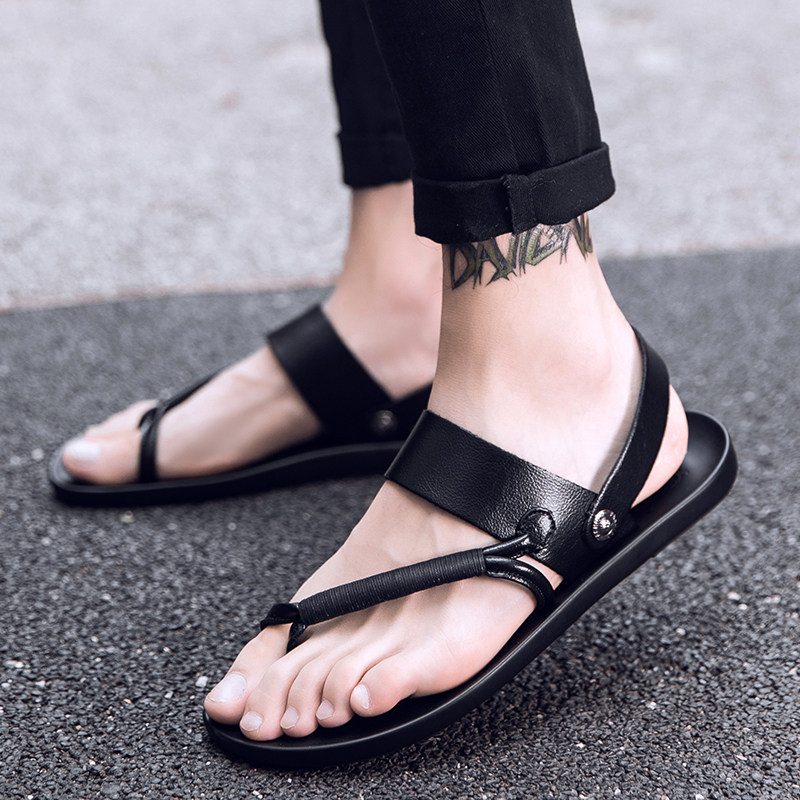 2022 New Men's Slippers Summer Outerwear Non-slip Korean Version Dual-use Flip-Flops Casual Beach Trend Sandals Men
