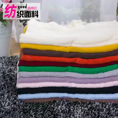 Cotton and linen fabric Light fabric Slub cotton texture Plain national clothing Chinese style pleated fabric Linen fabric