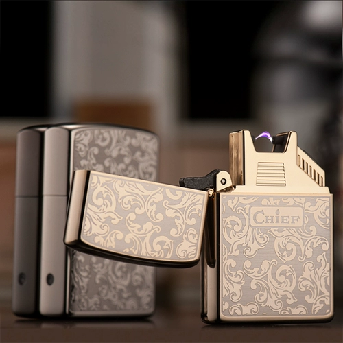 Мужская ветрозащитная креативная электронная зажигалка с usb-зарядкой