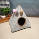 cat kennel pyramid ຮູບຮ່າງສັດລ້ຽງ kennel kennel ປິດລະດູຫນາວອົບອຸ່ນ cat ເຮືອນສັດລ້ຽງອຸປະກອນທົ່ວໄປ